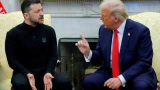 El presidente ucraniano Volodímir Zelenski y el de EEUU, Donald Trump, durante la bronca que tuvieron el pasado viernes en su reunión en la Casa Blanca.