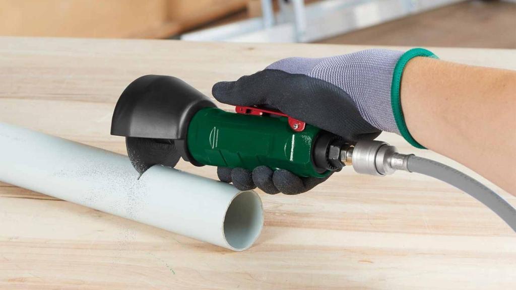 La amoladora neumática de Lidl.