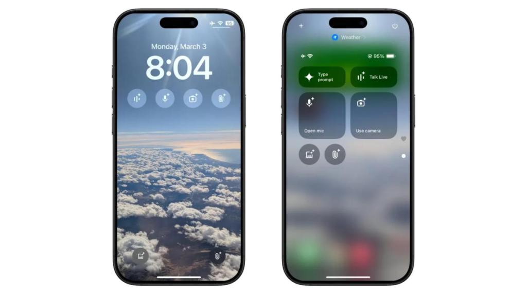 Algunas de las nuevas funciones de Gemini en iPhone.