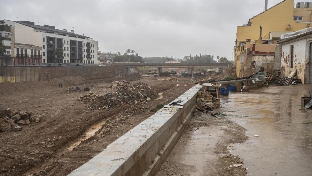 Lluvias en la Zona del barranco de Paiporta, a 3 de marzo de 2025, en Paiporta, Valencia. Jorge Gil/Europa Press