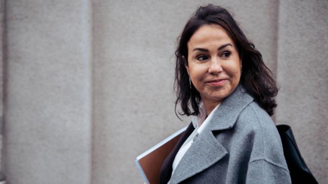 Isabel Pardo de Vera, este miércoles, en el Supremo.