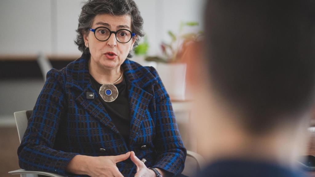 Arancha González Laya en un momento de la entrevista