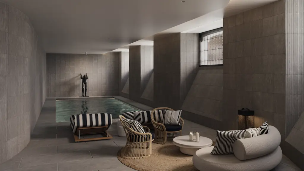 Zona de spa que estará situada en la planta sótano.