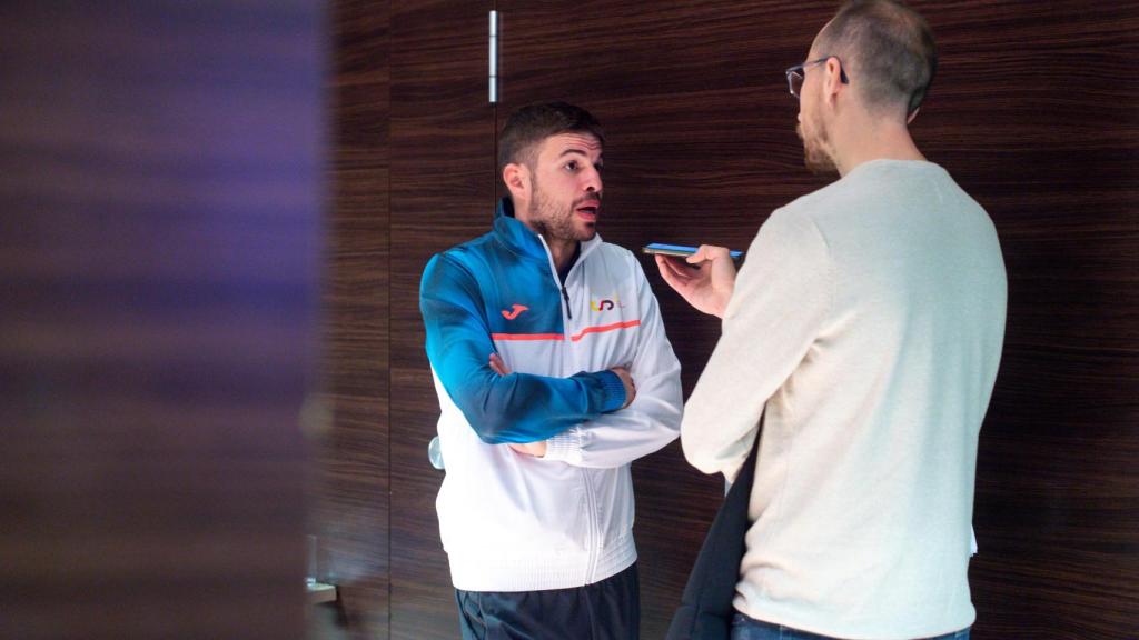 Óscar Husillos, en su entrevista con El Español antes de viajar al Europeo de pista cubierta.