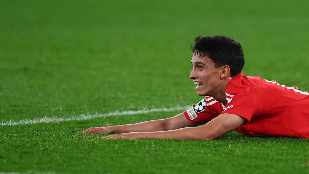 Joao Rego, en el suelo.