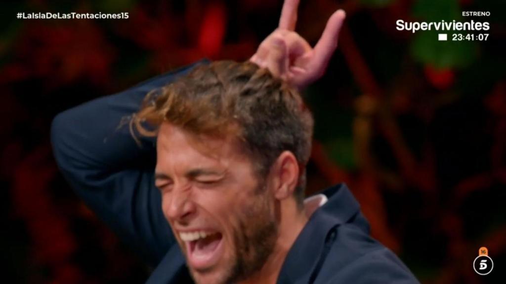 Montoya, en la hoguera final de 'La isla de las tentaciones'.