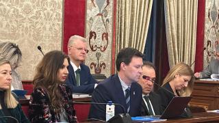 El concejal de Hacienda Toni Gallego en la presentación de este miércoles de las cuentas.