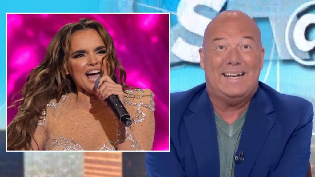 Alfonso Arus y Melody, en un fotomontaje de BLUPER.