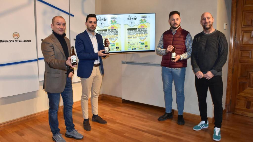 El diputado de Empleo, Desarrollo Económico y Reto Demográfico, y alcalde del ayuntamiento de Zaratán, Roberto Migallón, presenta la Feria de la Cerveza El Milanito