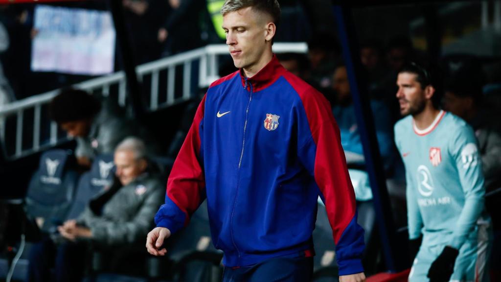 Dani Olmo, con el Barça