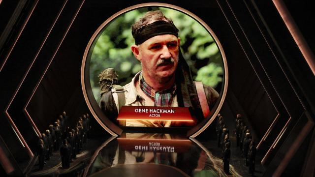 Homenaje a Gene Hackman en la gala de los Oscar.