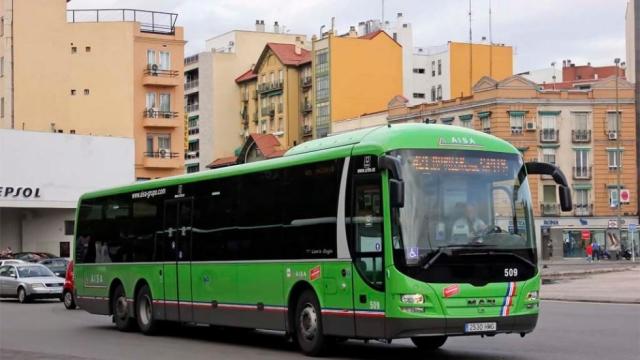 Un autobús interurbano de la Comunidad de Madrid.