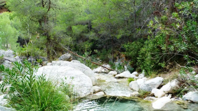 Imagen de archivo del río Chíllar, en Nerja.