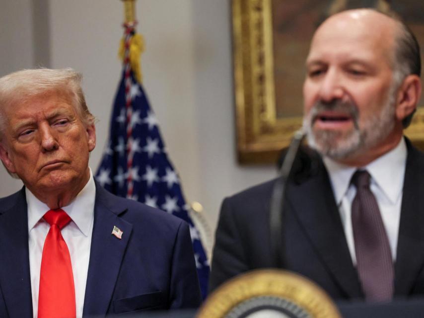 Donald Trump y el secretario de Comercio de Estados Unidos, Howard Lutnick, el lunes en la Casa Blanca.