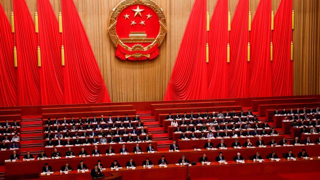 Sesión de apertura de la Asamblea Popular Nacional de China celebrada este miércoles.
