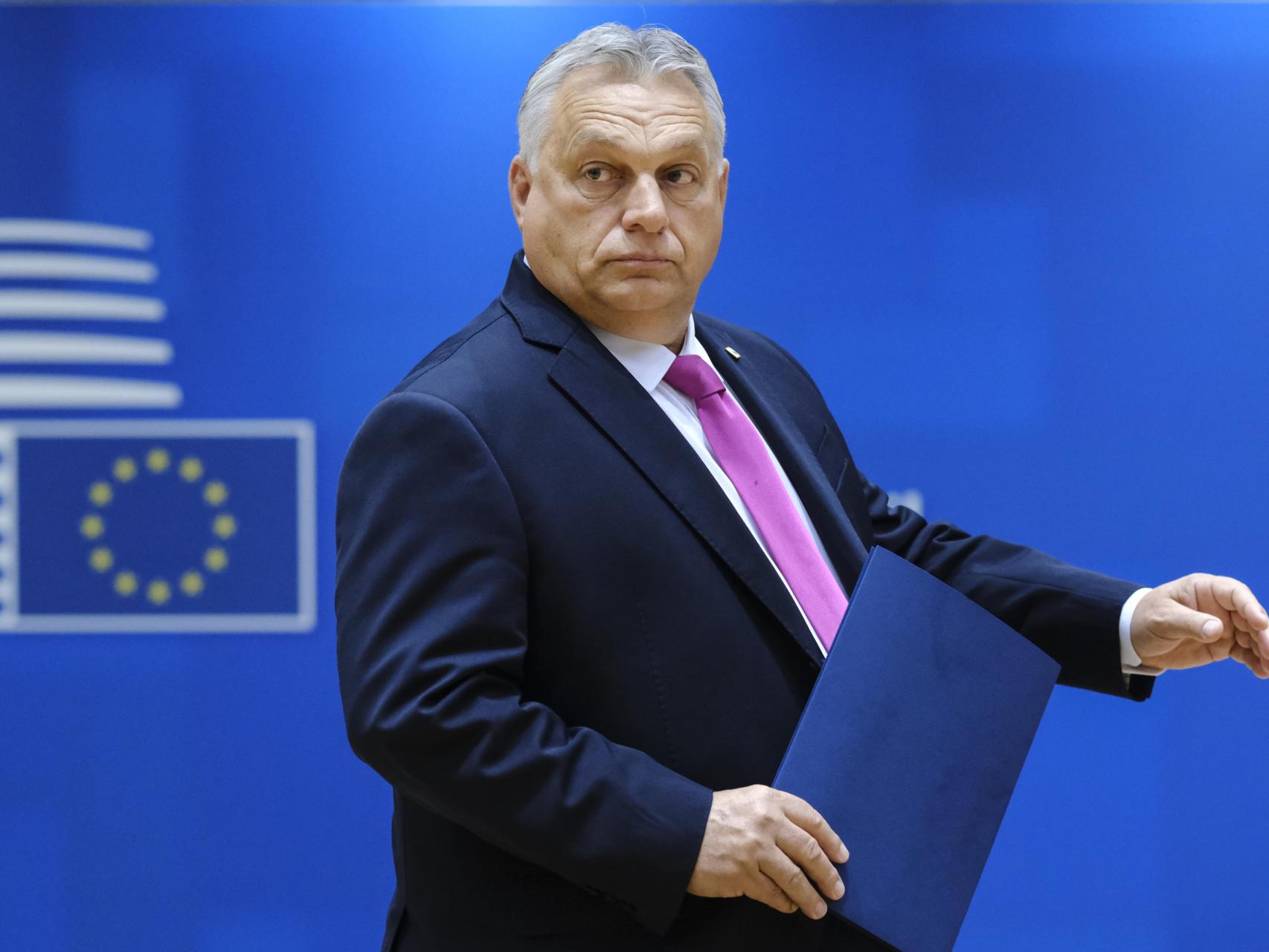 El primer ministro húngaro, Viktor Orbán, durante una reunión del Consejo Europeo