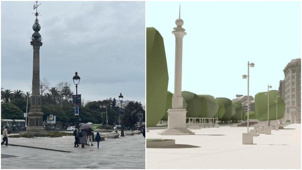 Antes y después de los Cantones de A Coruña
