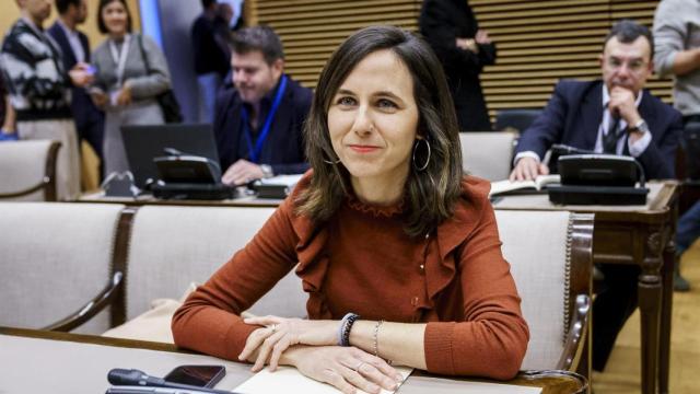 La secretaria general de Podemos, Ione Belarra, durante la comparecencia del expresidente del Gobierno Mariano Rajoy en la comisión de Investigación sobre la denominada Operación Cataluña.