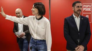 Diana Morant junto a Carlos Fernández Bielsa. Rober Solsona / EP