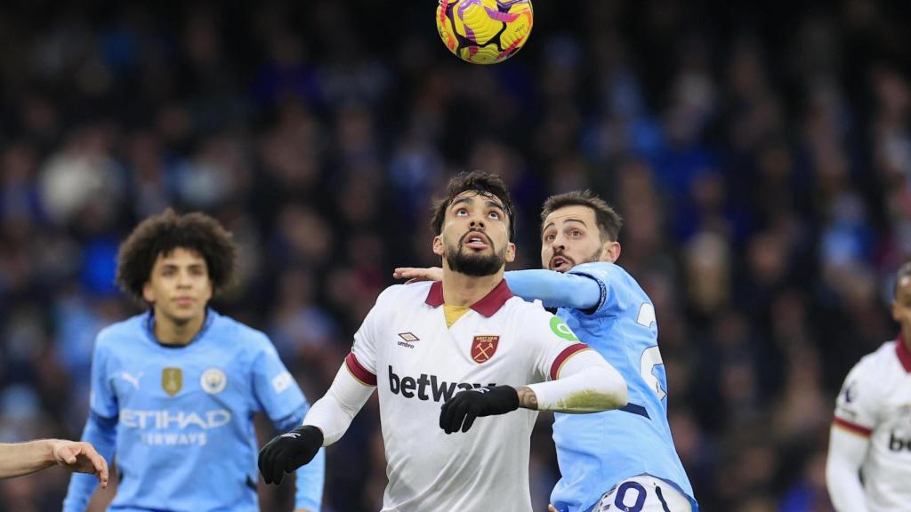 Lucas Paquetá, en un partido de la Premier League contra el Manchester City