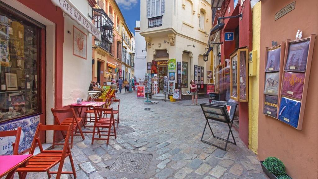 Un barrio dedicado a los turistas.