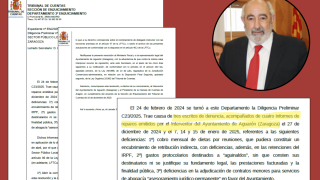 El escrito del Tribunal de Cuentas.