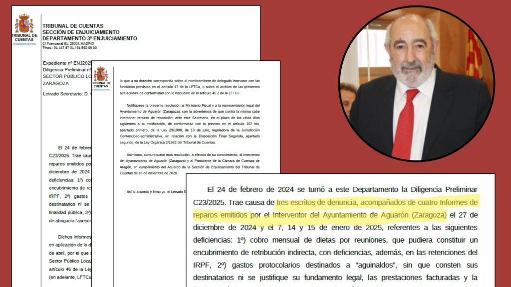 El escrito del Tribunal de Cuentas.
