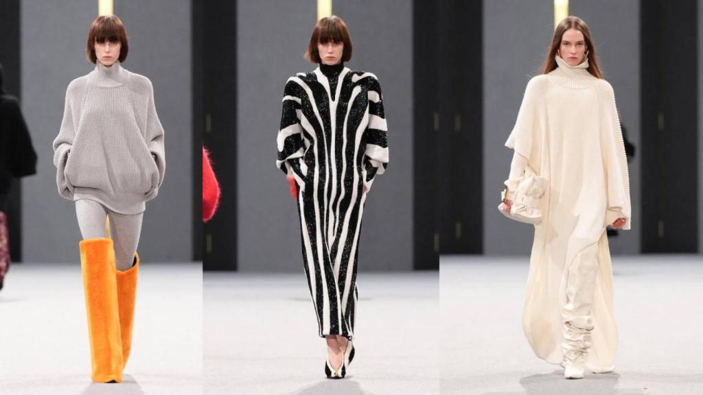 Siluetas del desfile de Balmain en París.