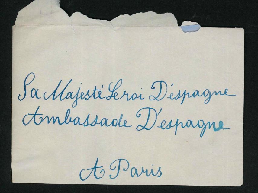 Detalla de una carta dirigida al Rey.