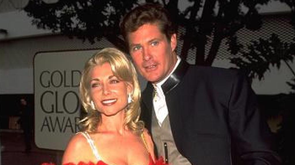 David Hasselhoff y Pamela Bach.