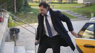 Jonathan Andic, fotografiado a la llegada del entierro de su padre en Barcelona.