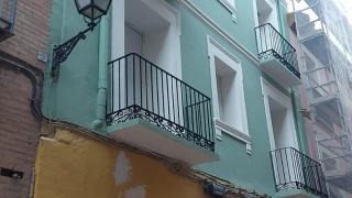 El edificio de calle Boggiero 33, casi finalizada su rehabilitación.