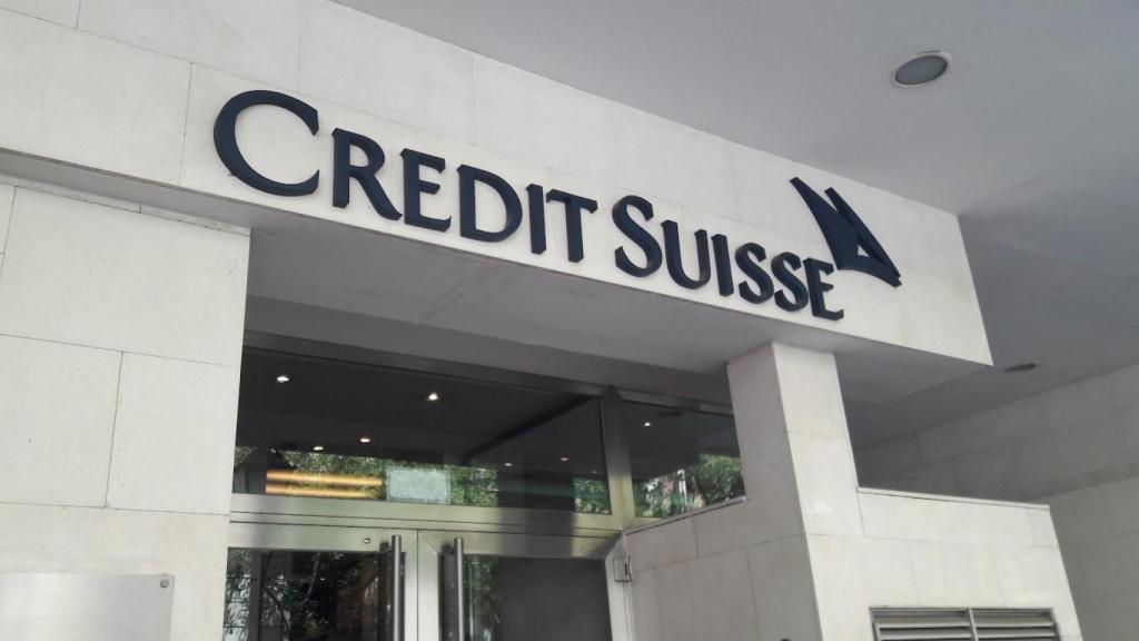 Entrada de Credit Suisse España en la calle Ayala, Madrid.