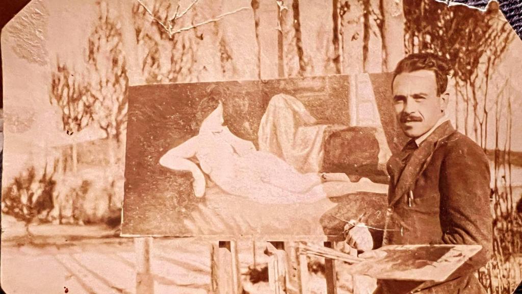 El pintor Cipriano Salvador.