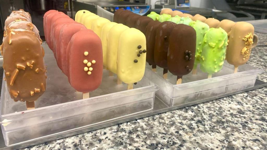 Una de las tandas de helados que preparan en De Sabors.