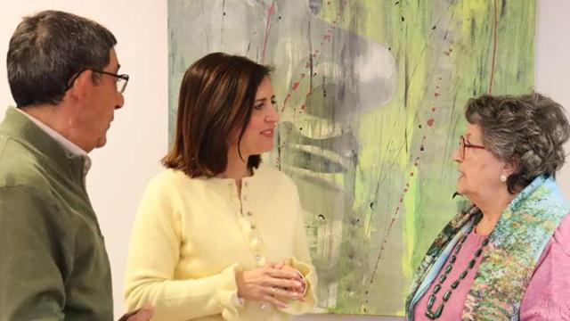 Esther Peña junto a Jaime Martínez y Corona Ortiz.