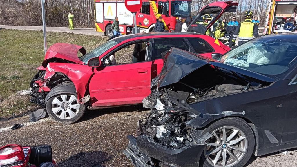 Imagen del accidente en Tudela de Duero