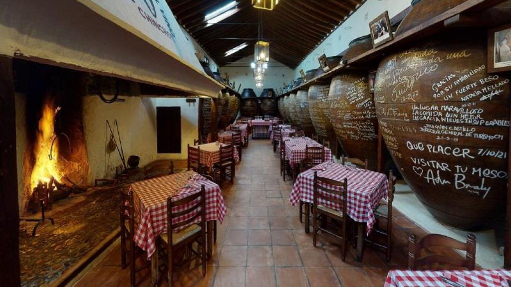 El salón del restaurante.