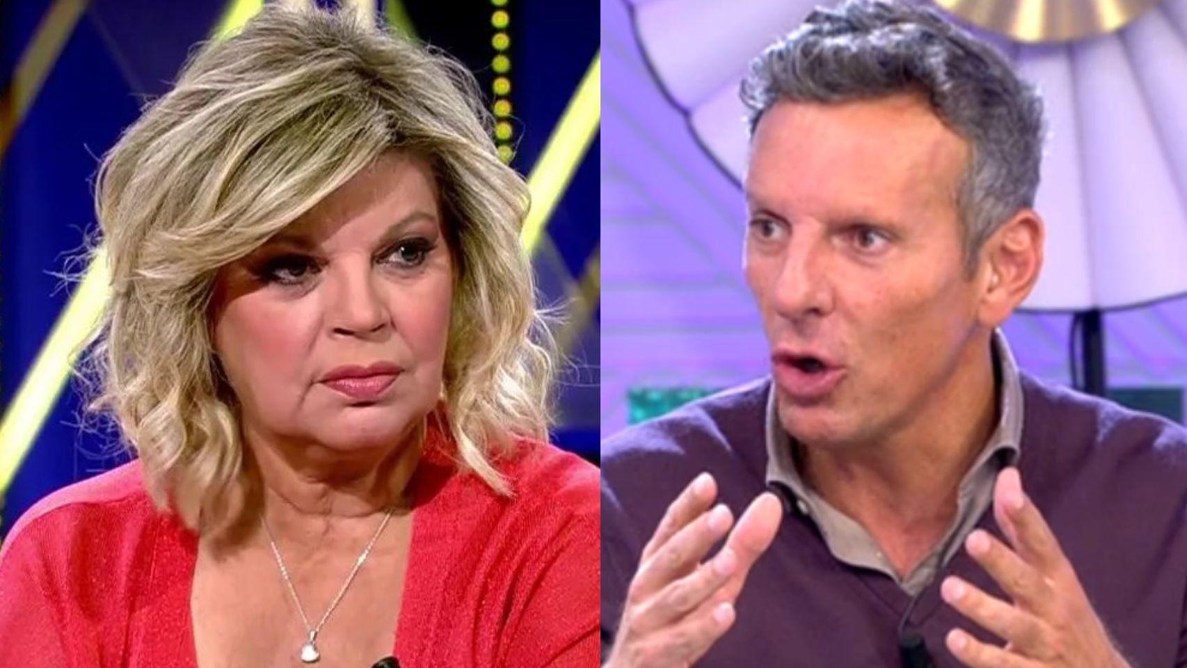 Terelu Campos y Joaquín Prat, en un fotomontaje