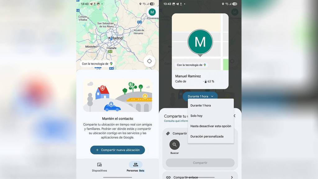 Compartir ubicación con Encontrar mi dispositivo