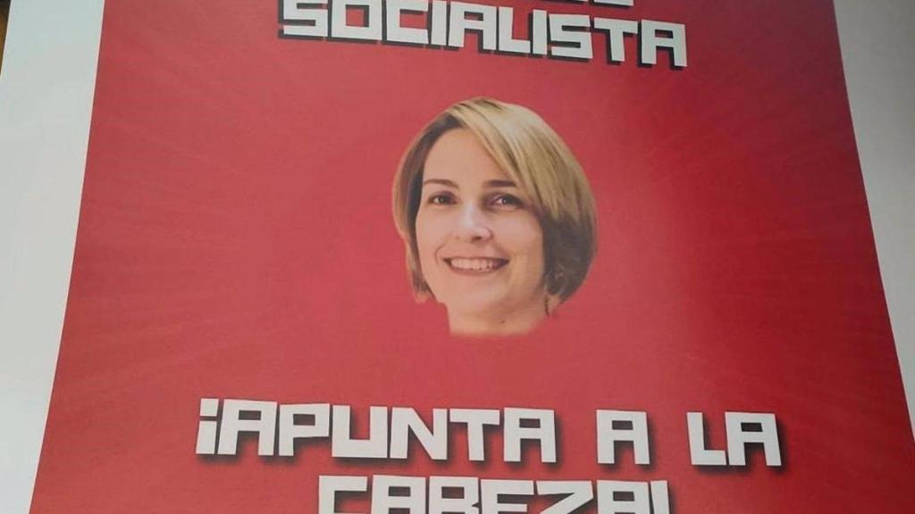 Cartel contra la alcaldesa de La Solana (Ciudad Real).