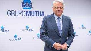 Ignacio Garralda, presidente de Grupo Mutua, en la presentación de resultados de este jueves.