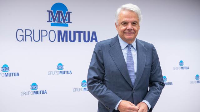 Ignacio Garralda, presidente de Grupo Mutua, en la presentación de resultados de este jueves.