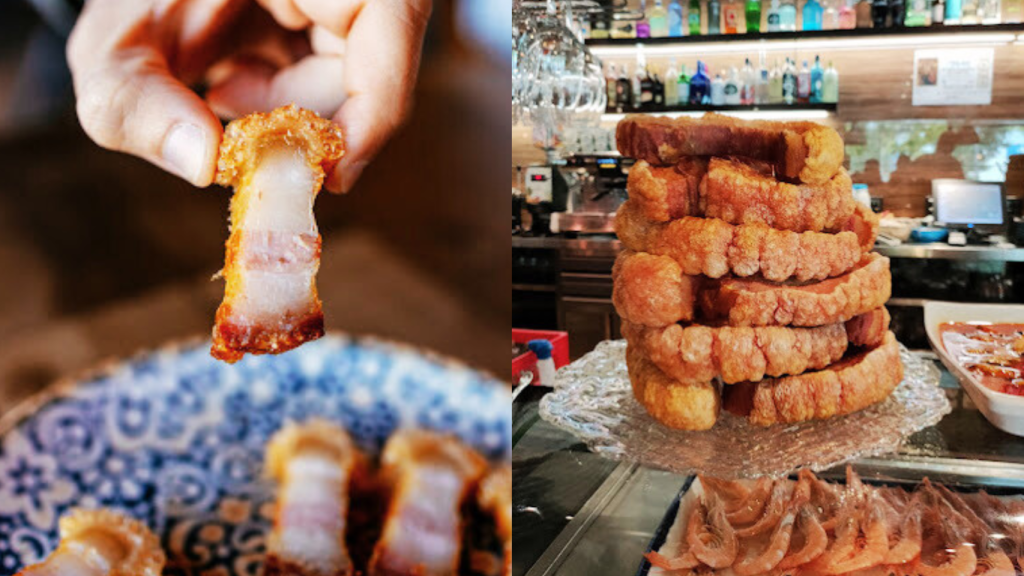 Torreznos de Essentia Restaurante en Cuenca.