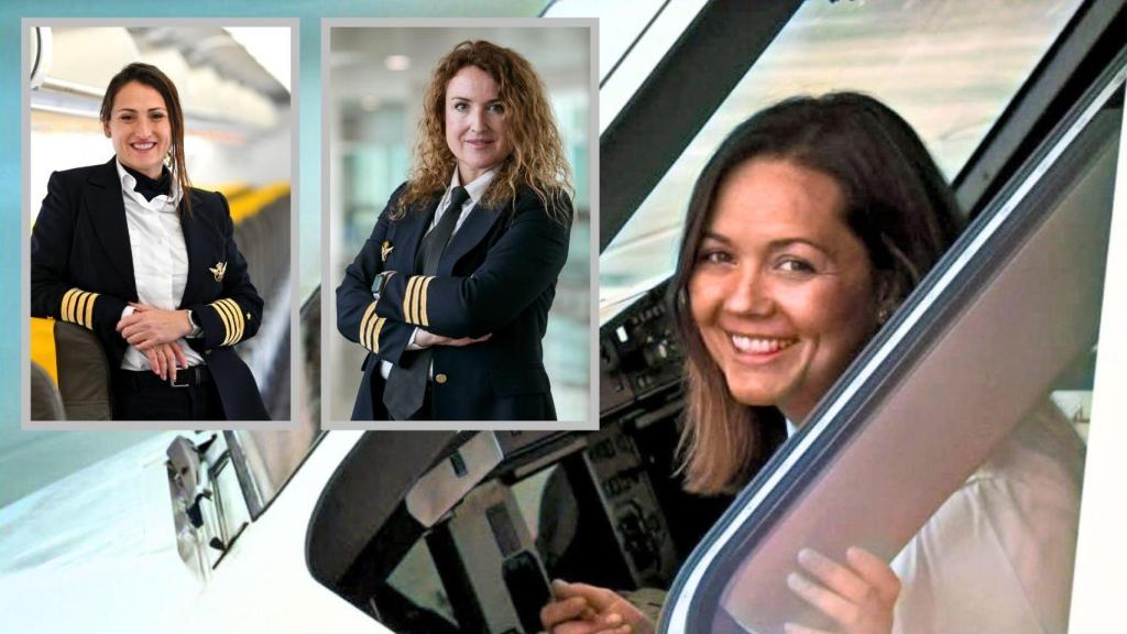 Irene del Peso, María Ferrer y Marta Maroto, en un montaje de Magas.