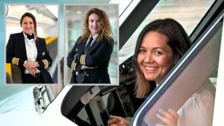 Irene del Peso, María Ferrer y Marta Maroto, en un montaje de Magas.