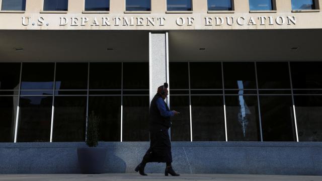 Fachada del Departamento de Educación, en Washington.
