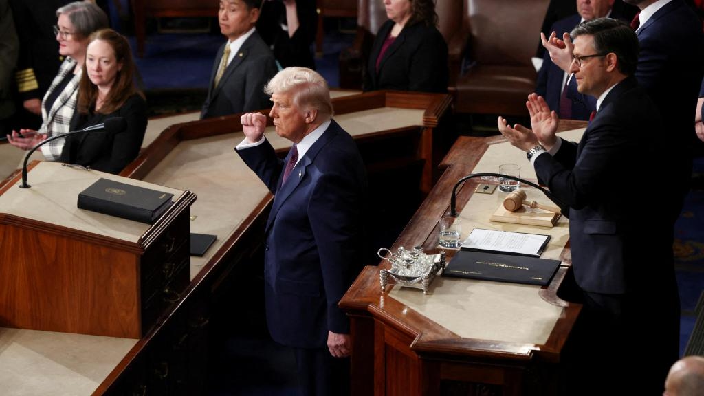 Donald Trump, esta semana en su comparecencia en el Congreso