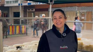 Elisabeth Rico, aceitunera en San Jacinto.