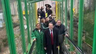 Inauguración de las rampas mecánicas en Lavadores.